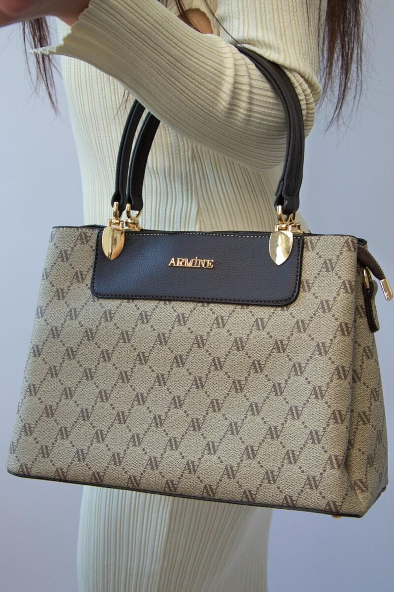 Originele Armine damestas – schoudertas beige Armine beige handtas