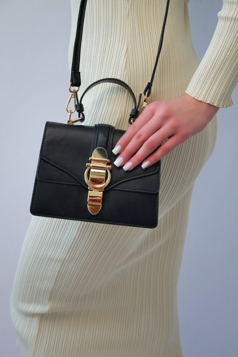 Originele Aron Atelier damestas – schoudertas Hope Black Triple Handtas Aron