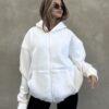 witte hoodie